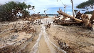 Bribie island King Tides breakthrough the Island [upl. by Elberfeld]