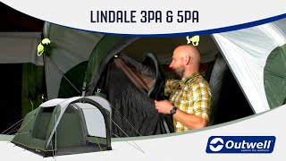 Outwell Lindale 3PA and Lindale 5PA  Inflatable Tent 2021  Innovative Family Camping [upl. by Enimrac]