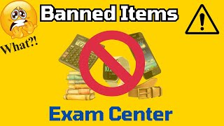 These items are not allowed in Exam Center ❌ [upl. by Muffin]