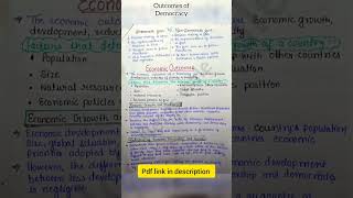 Outcomes of democracy class 10 notes [upl. by Nahtnahoj]