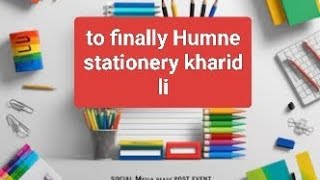 finally humne stationery kharid li🖊️📒stationery books cutebaby kabirisgod sharmafamilyvlog5957 [upl. by Leuqim]