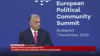 Orbán Viktor sajtótájékoztatója az Európai Politikai Közösség találkozójáról [upl. by Floss801]