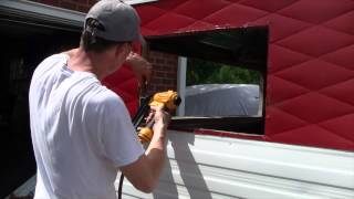 Vintage Camper Restoration  Finishing and Installing the Windows [upl. by Mulcahy]