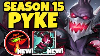 Season 15 Pyke is unbelievably OP  THEY GAVE HIM A LATEGAME [upl. by Oicul]