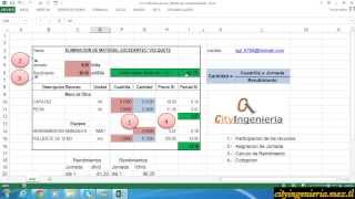 Análisis de Costo Unitario en Excel Eliminación de Material Excedente con Volquete [upl. by Idnim]