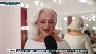 Palermo  Drusilla Foer apre la stagione del Teatro al Massimo con quotVenere Nemicaquot [upl. by Roskes]