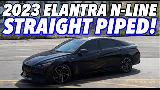 2023 Hyundai Elantra NLine 16L Turbo w STRAIGHT PIPES [upl. by Inaffit]