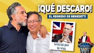 LOS SECRETOS QUE BENEDETTI SABE DE PETRO POR ESTO LO TUVO QUE RECIBIR  LA VISA AL REINO UNIDO [upl. by Magill355]