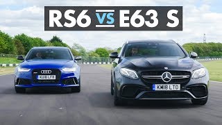 Audi RS6 vs MercedesAMG E63 S  Carfection [upl. by Enuj369]