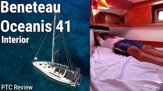 Beneteau Oceanis 41 Sailboat Tour Interior PTC Review [upl. by Nnairda108]