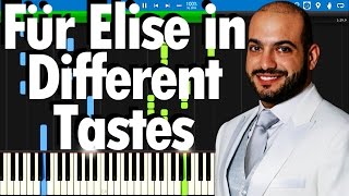 Für Elise in Different Tastes  Maan Hamadehs performance  Synthesia Piano Tutorial [upl. by O'Connor374]