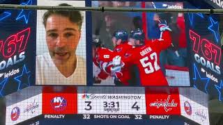 Alex Ovechkin goal 767 to pass Jagr with crowd reaction and postgame interview w subs [upl. by Scandura]