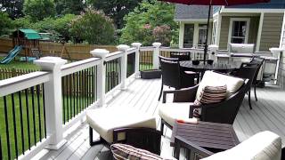 Ace Deck amp Fence LLC Deck with PVC Decking amp RailingsMP4 [upl. by Akere]