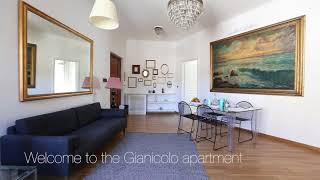 Modern Gianicolo apartment in the lively area of Trastevere  Rome Accommodation [upl. by Agnot]