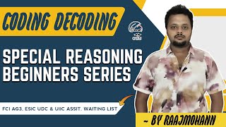 SPECIAL REASONING BEGINNERS SERIES BY EXPERT FACULTY  FCI AG3 ESIC UDC amp UIIC ASSIT WAITING LIST [upl. by Dickson]