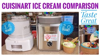 Cuisinart Soft Serve Ice Cream Maker Comparison [upl. by Trimble602]