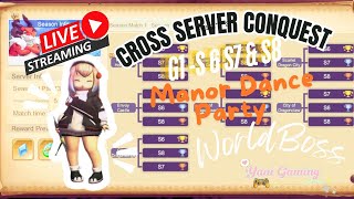 Draconia Saga  INTENSE CROSSSERVER CONQUEST  MANOR PARTY  WORLD BOSS [upl. by Aerdnuahs]