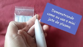 Usando caneta Mini Jato de plasma da Shopee  Mini Freckle pen [upl. by Eshman256]