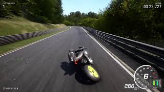 RIDE 4 Nurburgring Full Lap  Panigale V4R  637891 [upl. by Aratihc]