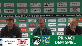 PK nach dem Spiel  VfB Lübeck vs SV Todesfelde  Saison 202425 [upl. by Houlberg]