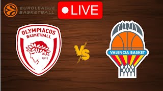 🔴 Live Olympiakos vs Valencia  EuroLeague 20232024  Live Play by Play Scoreboard [upl. by Stasny]