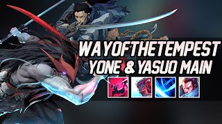 WayOfTheTempest quotYONE amp YASUO Mainquot Montage  Best Yone amp Yasuo Plays [upl. by Sass]