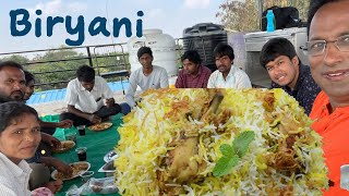 2021 last Biryani party with staff  chicken biryani  Spicy staff chicken biryani [upl. by Marget]