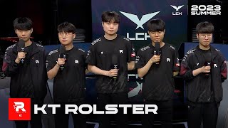 VIETSUB Phỏng Vấn KT  LCK Mùa Hè 2023 KT vs LSB [upl. by Lachance783]