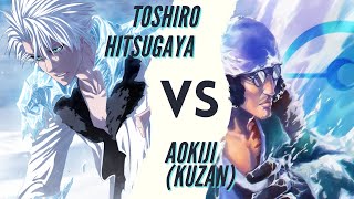 Toshiro Hitsugaya VS Aokiji Kuzan  Fight to Death  Bleach VS One Piece [upl. by Cleave212]