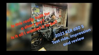 Short guy 2023 KLR 650 s goes on first ride Impression and review [upl. by Aitsirk889]