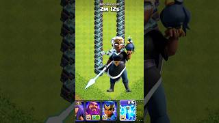 heros vs traps combination ☠️😱ll Clash of clans [upl. by Bakerman]