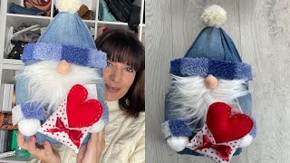 DIY giant gnome with upcycle plastic bottle tutorial [upl. by Meelak]