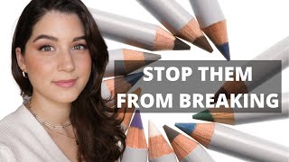 HOW TO SHARPEN MAKEUP PENCILS WITHOUT BREAKING  Natalie Kamal Makeup [upl. by Gurevich]