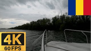 🚣 Boat trip in DANUBE DELTA  Returning to MURIGHIOL  ROMANIA 4k60fps [upl. by Leirrad]