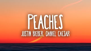 Justin Bieber  Peaches ft Daniel Caesar Giveon 1 HOOR LOOP  LYRICS [upl. by Guglielmo]