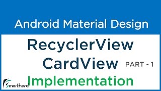 92 Android Recycler View with Card View example Implementation  Flexible ListView [upl. by Miner]