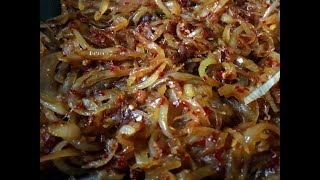 How To Make Seeni Sambol Recipe In Sri Lankan Style Quick amp Easy [upl. by Ami]