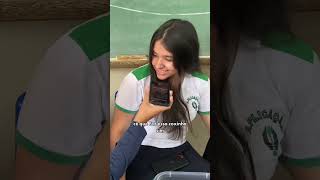 ALUNOS NA ESCOLA🤣 Tive que entrevistar essa rapaziada de novo youtubeshorts shorts professor [upl. by Ledairam]