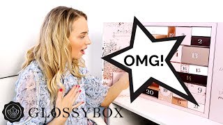 GLOSSYBOX ADVENT CALENDAR 2018 UNBOXING  PAULA HOLMES [upl. by Ettenad782]