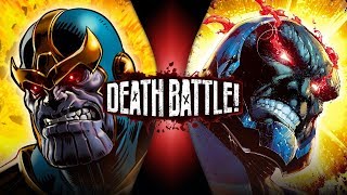 Thanos VS Darkseid Marvel VS DC  DEATH BATTLE [upl. by Ahtelat501]