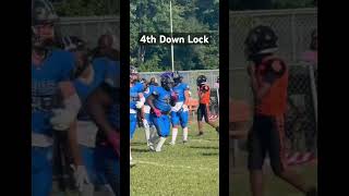 4th down Stop Locked down right edge to create turnover on downs defensiveline football [upl. by Slorac]