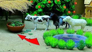 tractor cartoon animal video horse cattle amba cow video matikata cat  Oct 14 20241043 AM [upl. by Noved]