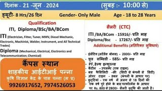 Mudra Solar Pvt Ltd Interview 21 June 2024 Government ITI Panna Madhya Pradesh itijobs diplomajobs [upl. by Obadias132]