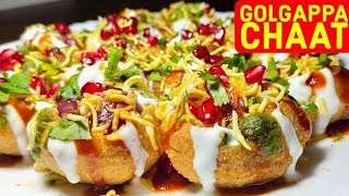 Golgappe chat street food recipe [upl. by Yadahs]