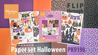 Paper set  View the PK9198 Halloween papers amp elements  Product view by MarianneDesign [upl. by Sidoney819]