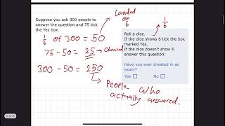 GCSE Statistics The Random Response Method [upl. by Lucia]