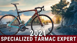 2021 Specialized Tarmac Expert SL7 Disc Brake Road Bike Weight and Review of Features [upl. by Asia]