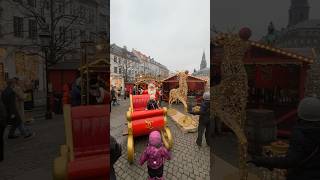 Christmas Market in Copenhagen christmasmarkets christmasdecor christmasshopping copenhagen [upl. by Ahsoik]