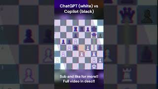 🤖CHATGPT VS COPILOT chess chess gameplay phonk edits shorts ai [upl. by Stag]