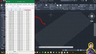 How to import coordinate from excel to AutoCAD [upl. by Zina]